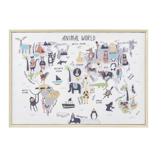 Obraz World Map Animal