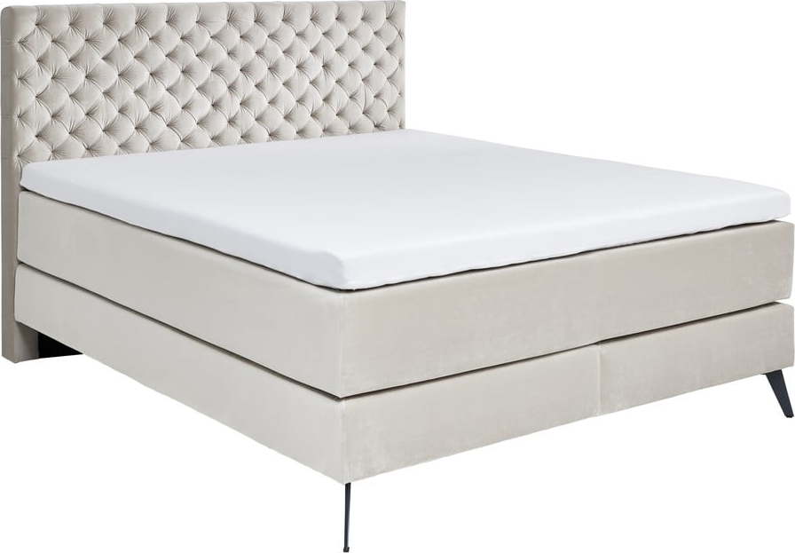 Béžová boxspring postel 160x200 cm La Maison – Meise Möbel