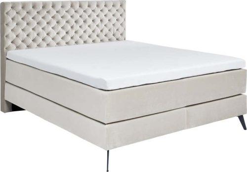 Béžová boxspring postel 200x200 cm La Maison – Meise Möbel