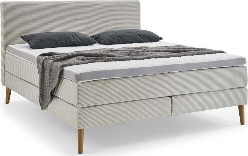 Béžová boxspring postel 160x200 cm Linea – Meise Möbel