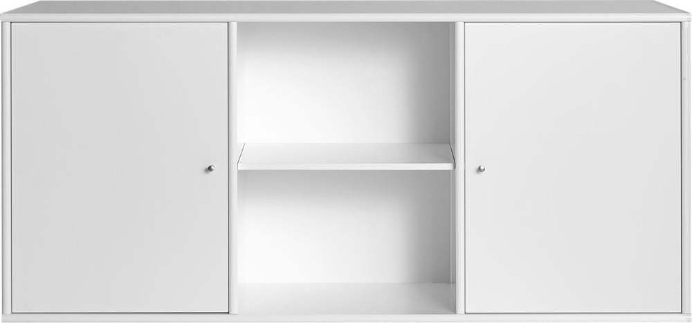 Bílá nízká závěsná komoda 133x61 cm Mistral – Hammel Furniture