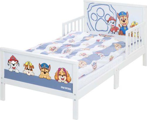 Bílo-modrá dětská postel 70x140 cm Paw Patrol – Roba