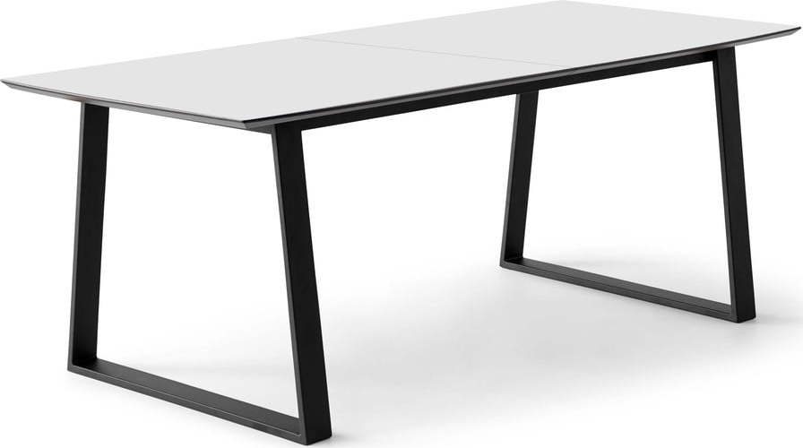 Bílý rozkládací jídelní stůl s bílou deskou 100x210 cm Meza – Hammel Furniture