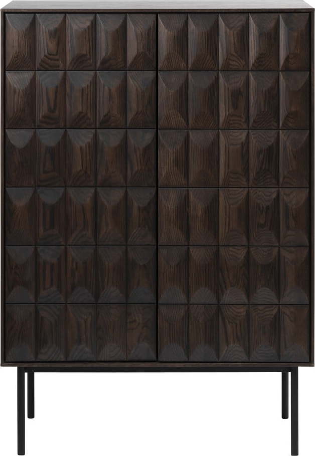 Tmavě hnědá skříňka 90x130 cm Latina – Unique Furniture