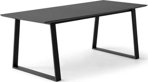 Černý rozkládací jídelní stůl s černou deskou 100x210 cm Meza – Hammel Furniture