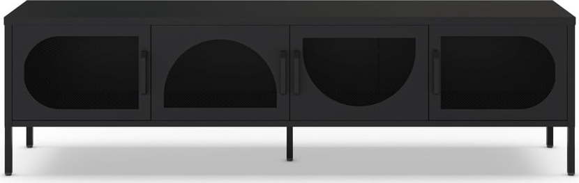 Černý TV stolek 180x50 cm Tayra – Marckeric