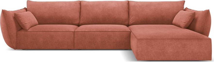 Červená rohová pohovka (pravý roh) Vanda – Mazzini Sofas