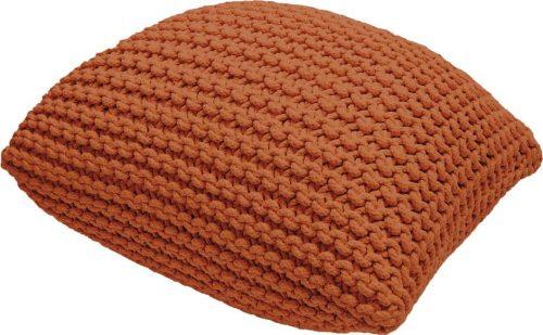 Cihlově červený polštářový puf Bonami Essentials Knit