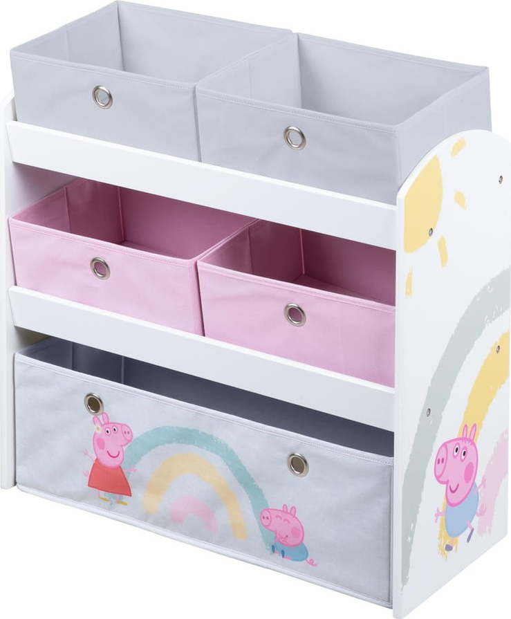 Dětský organizér na hračky 63.5x29.5x67 cm Peppa Pig – Roba