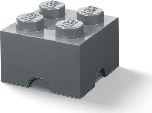 Dětský tmavě šedý úložný box LEGO® Square