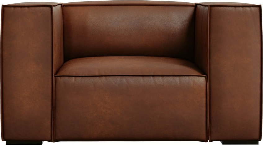 Koňakově hnědé kožené křeslo Madame – Windsor & Co Sofas