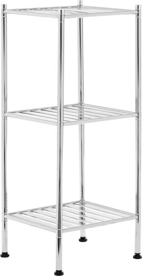 Koupelnový regál ve stříbrné barvě 34x80 cm – Premier Housewares