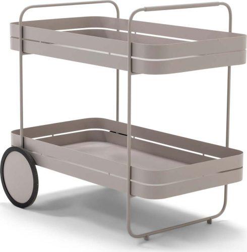 Kovový servírovací stolek na kolečkách 74x42 cm Gin & Trolley – Spinder Design