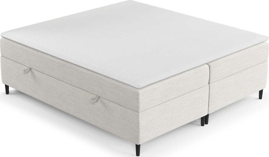 Krémová boxspring postel s úložným prostorem 160x200 cm Araya – Maison de Rêve