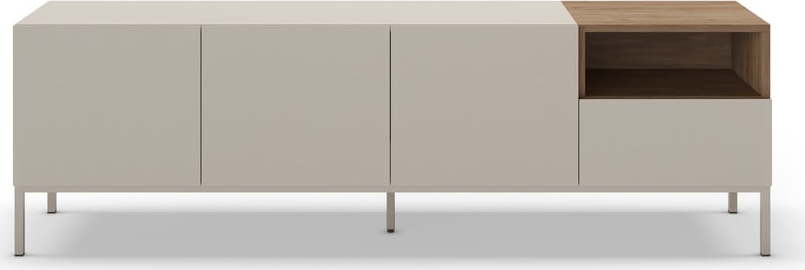 Krémový TV stolek 180x55 cm Cailin – Marckeric