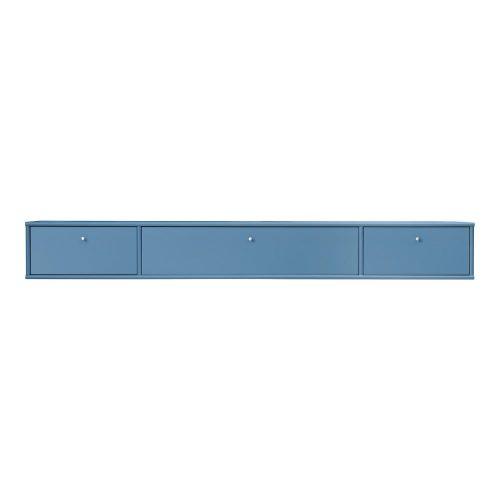 Modrý TV stolek 176x22 cm Mistral – Hammel Furniture