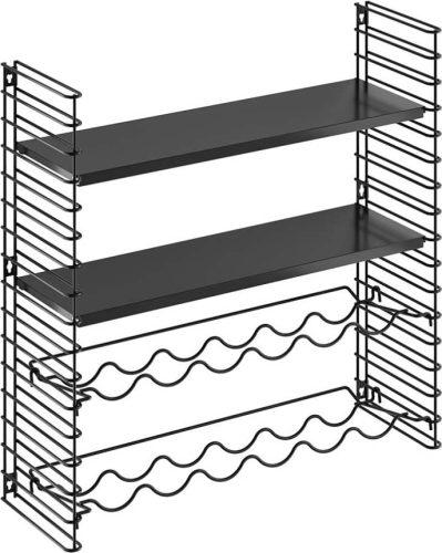 Nástěnný regál se stojanem na lahve Metaltex