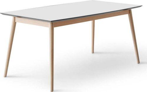 Rozkládací jídelní stůl s bílou deskou v bílo-přírodní barvě 90x165 cm Meza – Hammel Furniture