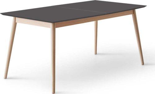 Rozkládací jídelní stůl s černou deskou v černo-přírodní barvě 90x165 cm Meza – Hammel Furniture