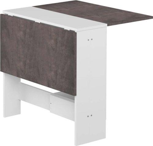 Rozkládací jídelní stůl s deskou v dekoru betonu 76x28 cm Papillon – TemaHome