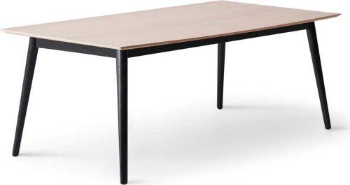 Rozkládací jídelní stůl s deskou v dubovém dekoru v černo-přírodní barvě 100x210 cm Meza – Hammel Furniture