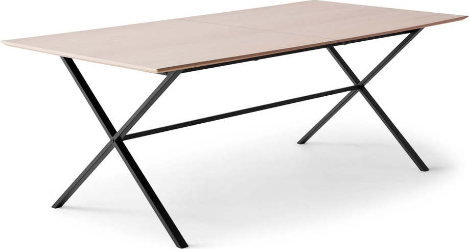 Rozkládací jídelní stůl s deskou v dubovém dekoru v přírodní barvě 100x210 cm Meza – Hammel Furniture