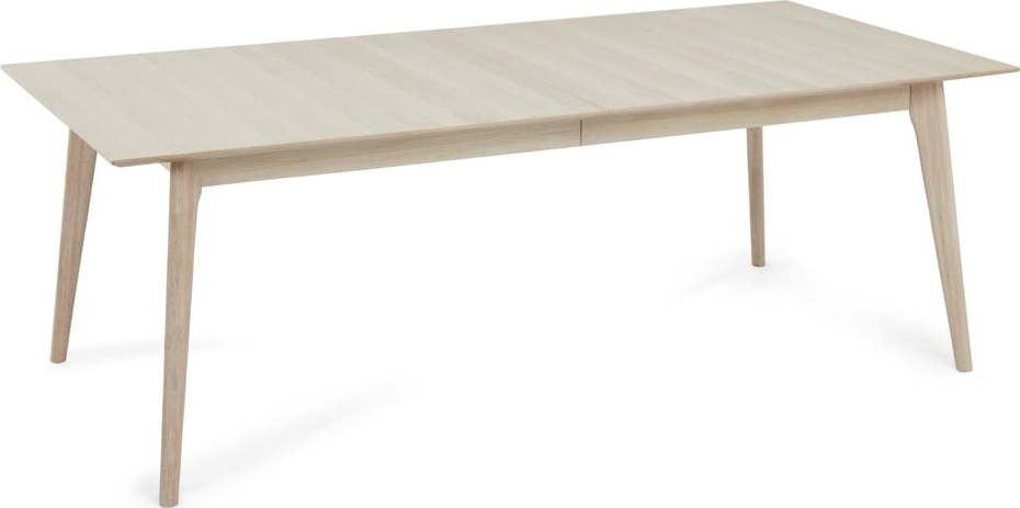 Rozkládací jídelní stůl s deskou v dubovém dekoru v přírodní barvě 105x220 cm Porto – Furnhouse