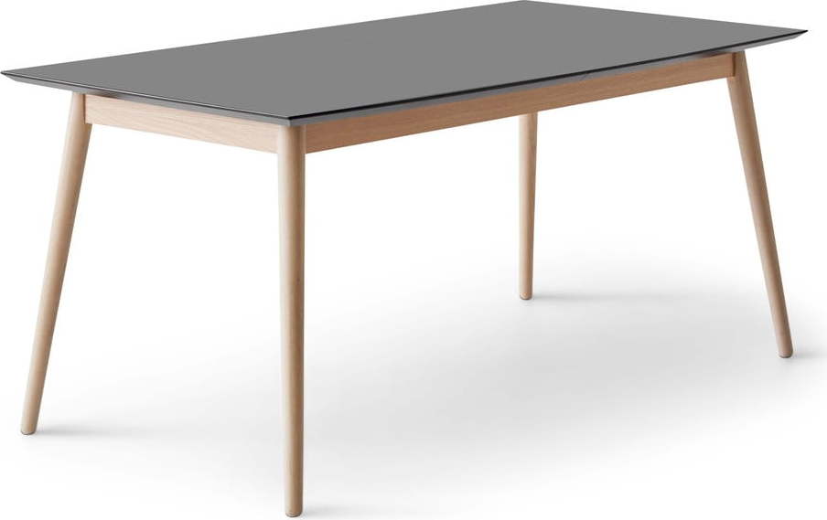 Rozkládací jídelní stůl v antracitovo-přírodní barvě 100x210 cm Meza – Hammel Furniture