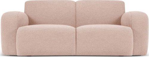 Růžová pohovka z textilie bouclé 170 cm Molino – Micadoni Home