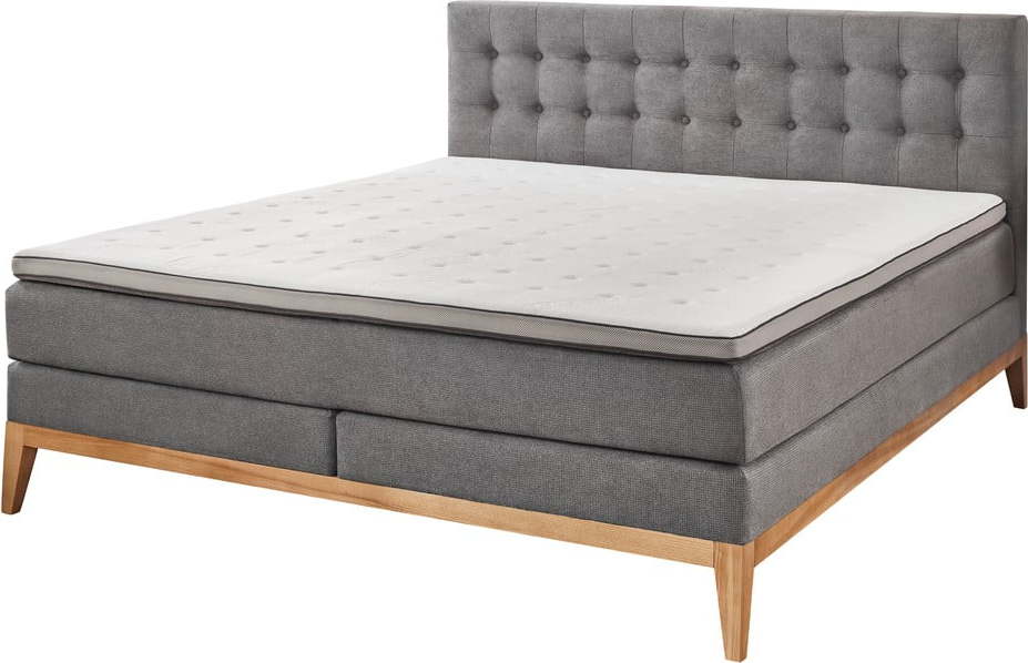 Šedá boxspring postel 180x200 cm Westwood – Rojaplast