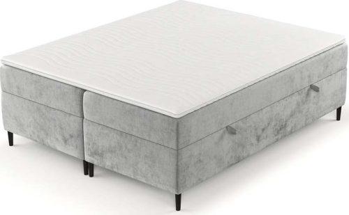 Šedá boxspring postel s úložným prostorem 140x200 cm Araya – Maison de Rêve