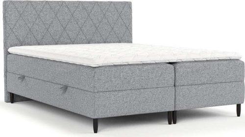 Šedá boxspring postel s úložným prostorem 140x200 cm Gwen – Maison de Rêve