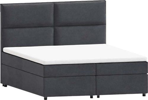 Šedá boxspring postel s úložným prostorem 140x200 cm Rico – Ropez