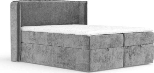 Šedá boxspring postel s úložným prostorem 160x200 cm Passion – Maison de Rêve