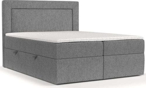 Šedá boxspring postel s úložným prostorem 180x200 cm Imagine – Maison de Rêve