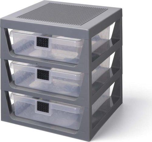 Šedý organizér se 3 zásuvkami LEGO® Storage