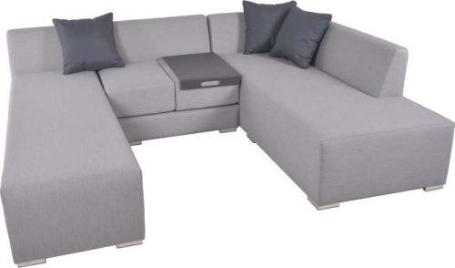 Šedý zahradní lounge set pro 5 Wellington – Garden Pleasure