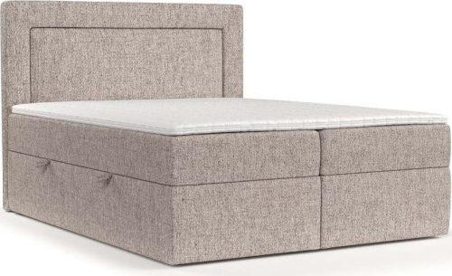 Světle hnědá boxspring postel s úložným prostorem 140x200 cm Imagine – Maison de Rêve