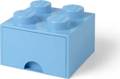 Světle modrý úložný box čtverec LEGO®