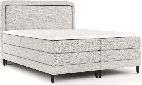 Světle šedá boxspring postel 140x200 cm Dove – Maison de Rêve