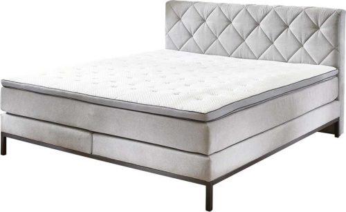 Světle šedá boxspring postel 160x200 cm Rockaway – Rojaplast