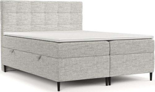 Světle šedá boxspring postel s úložným prostorem 160x200 cm Urbaneo – Maison de Rêve