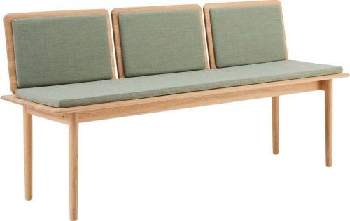 Světle zelená vlněná lavice Elba - Hammel Furniture