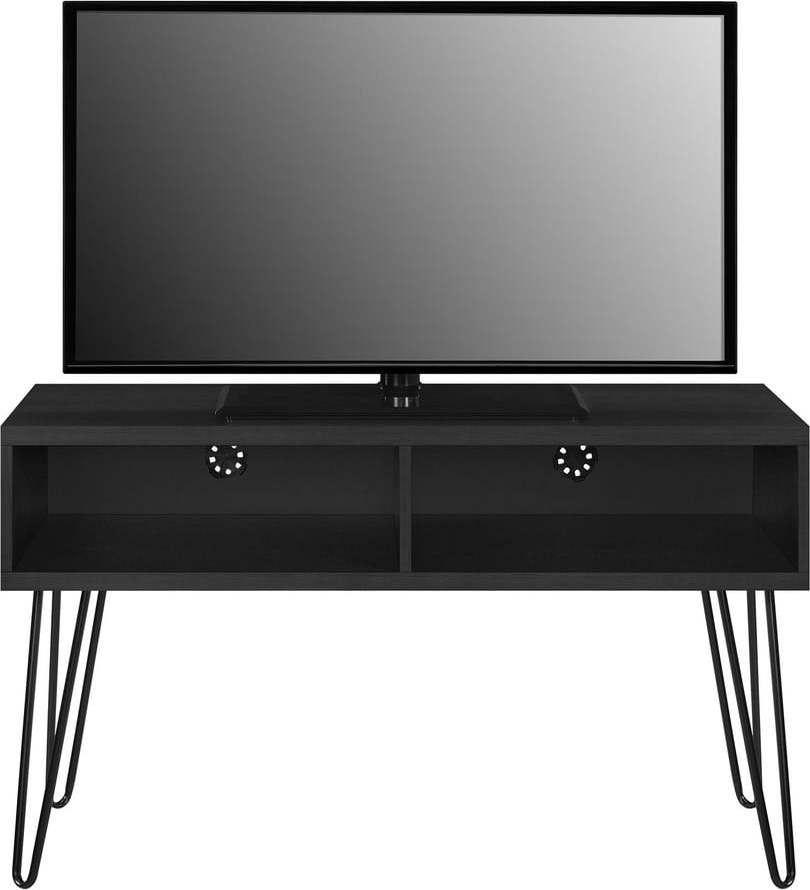 Tmavě šedý TV stolek v dekoru dubu 107x63 cm Owen – Støraa