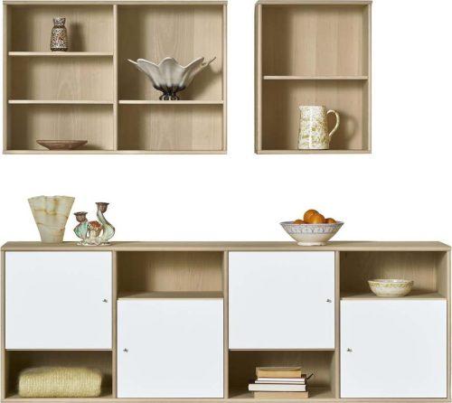 TV sestava v dekoru dubu v bílo-přírodní barvě 176x61 cm Mistral – Hammel Furniture